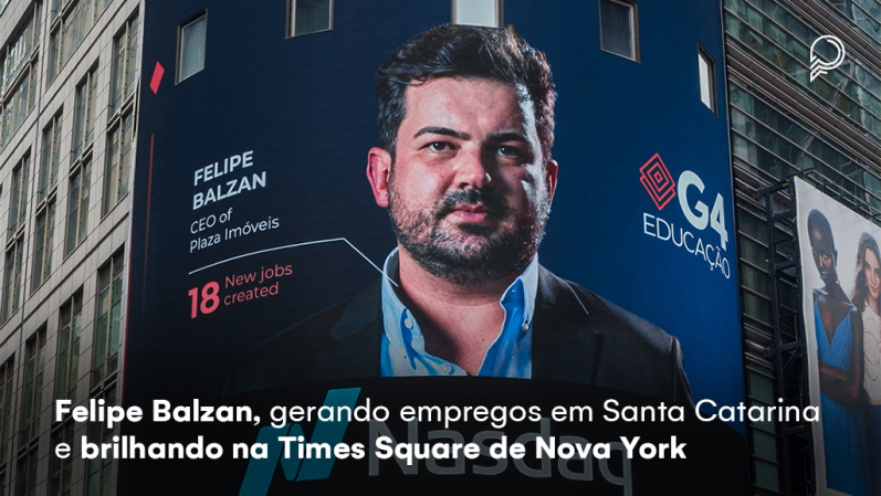 Felipe Balzan: Empresário e Embaixador do G4 Club em Santa Catarina, impulsionando a geração de empregos | Plaza Imóveis, Imobiliária em Chapecó, SC