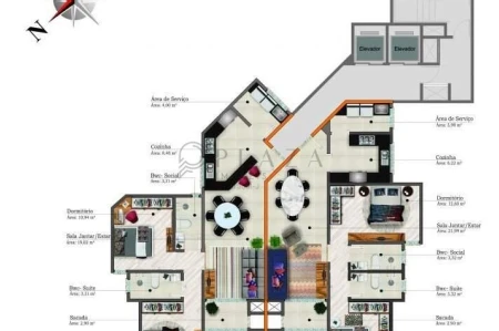 Apartamento à venda com 2 quartos, 79m² no Centro em Chapecó - Foto 2