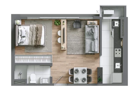 Studio à venda com 1 quarto, 36m² no Centro em Chapecó - Foto 2