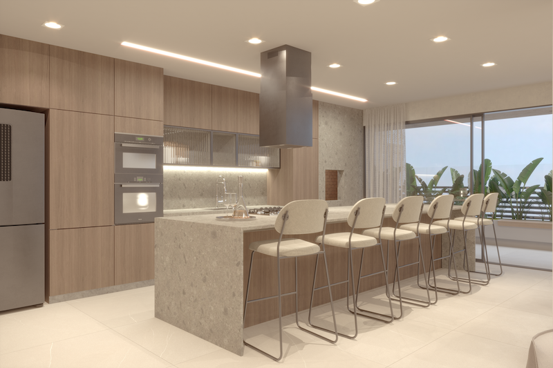 espaço gourmet no Benedito Residencial 