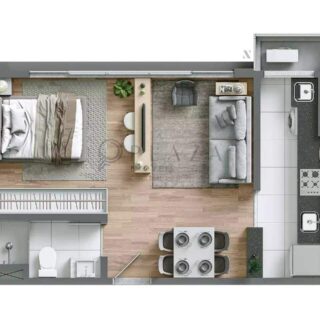 Apartamento à venda com 1 quarto, 36m² no Centro em Chapecó - Foto 5