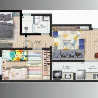 Apartamento à venda com 2 quartos, 60m² no Paraiso em Chapecó - Foto 4