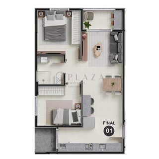 Apartamento à venda com 2 quartos, 50m² no Lider em Chapecó – Foto 4