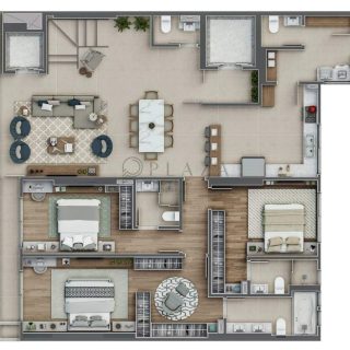 Apartamento à venda com 3 quartos, 156m² no Centro em Chapecó - Foto 3